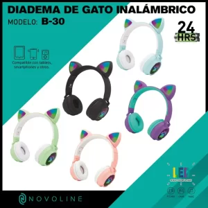 DIADEMA DE GATO INALAMBRICO B-30