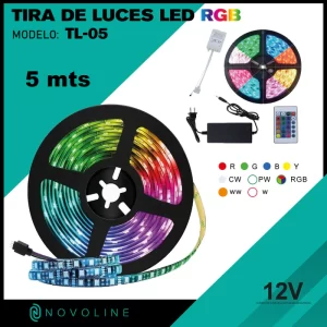 TIRA DE LUCES LED 5MTS RGB