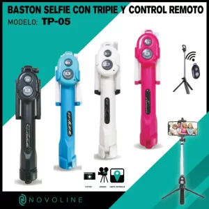 BASTON SELFIE CON TRIPIE Y CONTROL REMOTO TP-05