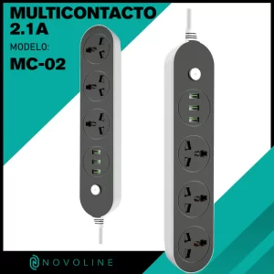 MULTI CONTACTO REGLETA 2.1A