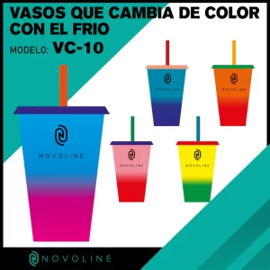 VASO QUE CAMBIA DE COLOR CON EL FRIO