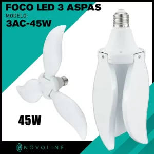 FOCO LED 3 ASPAS CURVAS