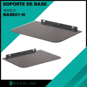 SOPORTE BASE DE VIDRIO TEMPLADO