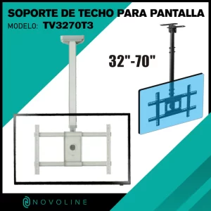 SOPORTE DE TECHO PARA TV DE 32" A 70"