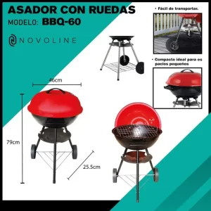 ASADOR CON RUEDAS BBQ-60