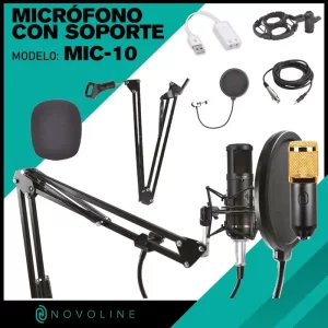 KIT DE SOPORTE Y MICROFONO
